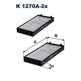 FILTRON K1270A2X  POLEN FILTRESI KARBONLU >BMW X5 E70 X6 30 D 30 SD 06- M57D30N2