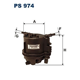 FILTRON PS974  YAKIT FILTRESI( MUSURLU) (132*132*10) PSA P1007 P206 P206+ P307 BIPPER | C1 C2 C3 I-II NEMO XSARA | FORD FIESTA V-VI