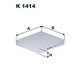 FILTRON K1414  POLEN FILTRESI > MERCEDES>-X-SERISI (470)-X-SERISI Platform şasi (470)