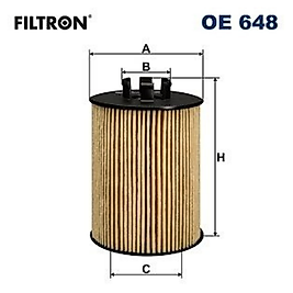 FILTRON OE648  YAG FILTRESI >OPEL >AGILA A ASTRA G ASTRA H COMBO C CORSA C CORSA D MERIVA A TIGRA 1.2 1.4 Z12XE Z14XEP X12XE Z12XEP