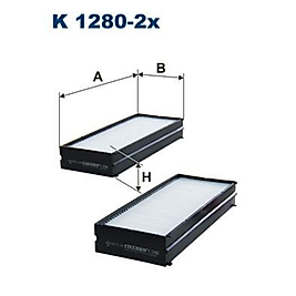 FILTRON K12802X  POLEN FILTRESI >HYUNDAI >SANTA FE (01-06) |  KIA SONATA 20-27I 01-TRAJET 01-