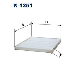 FILTRON K1251  POLEN FILTRESI > FORD > FIESTA V 14 TDCI 01- F6JA