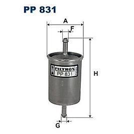 FILTRON PP831  JETRONIK FILTRESI > PSA > 106 1.4 (91>) - 205 1.6 (90>) -  306 1.6 (93>)