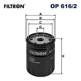 FILTRON OP6162  YAG FILTRESI >TOYOTA>AURIS - COROLLA 1.4 D4D HILUX 25 D4D